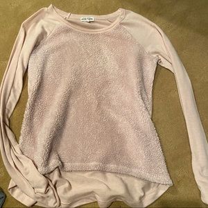 Fuzzy long sleeve shirt